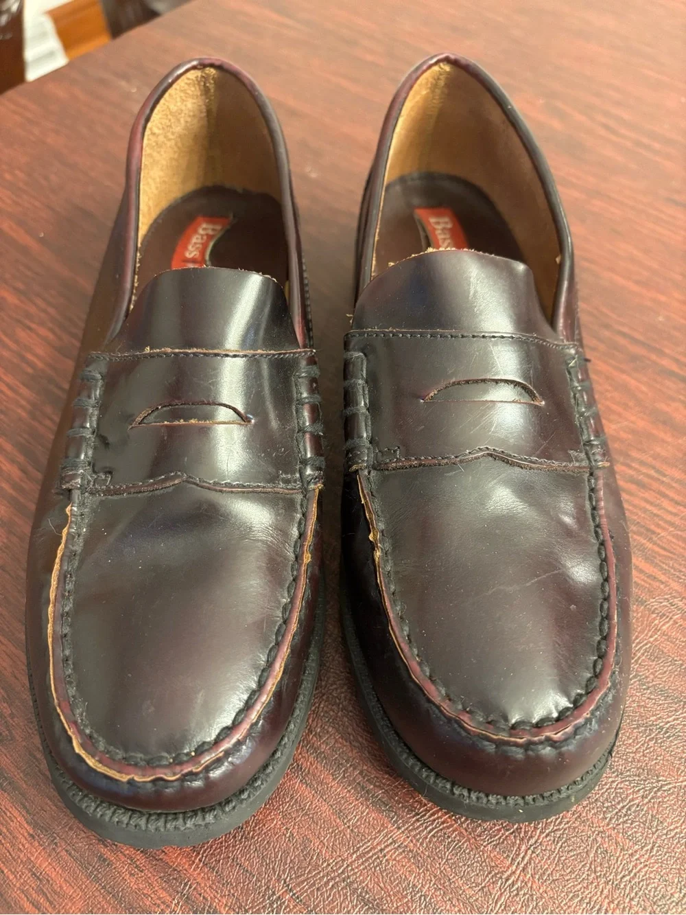 G.H. Bass & Co. Kids Dark Brown Leather Penny Loafers